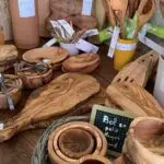 objets bois d'olivier