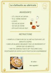 recette clafoutis aux abricots