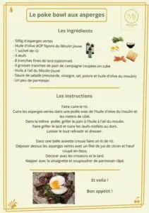 recette poke bowl asperges